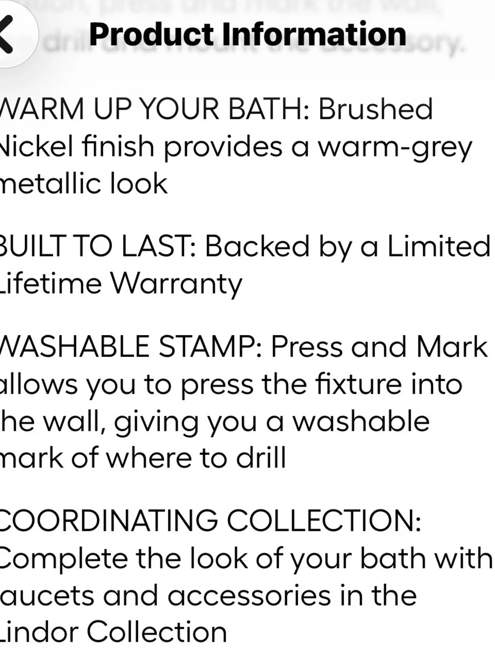 Moen Lindor 24-inch Towel Bar in Brushed Nickel Spot-Free Finish